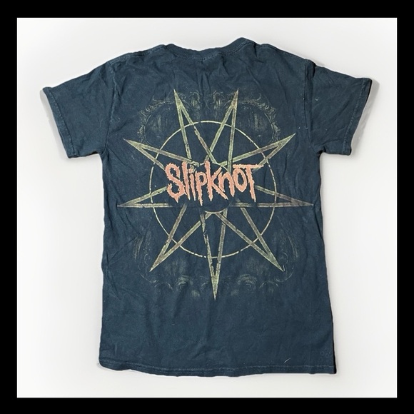 Slipknot Band Tee Black Gildan Heavy Cotton Size CH - Picture 3 of 7